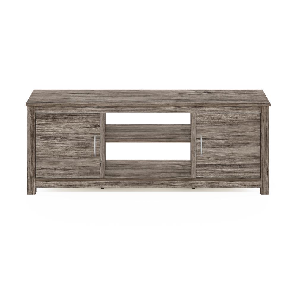 Furinno Classic TV Stand with Storage for TV up to 65 Inch, Rustic Oak. Picture 3