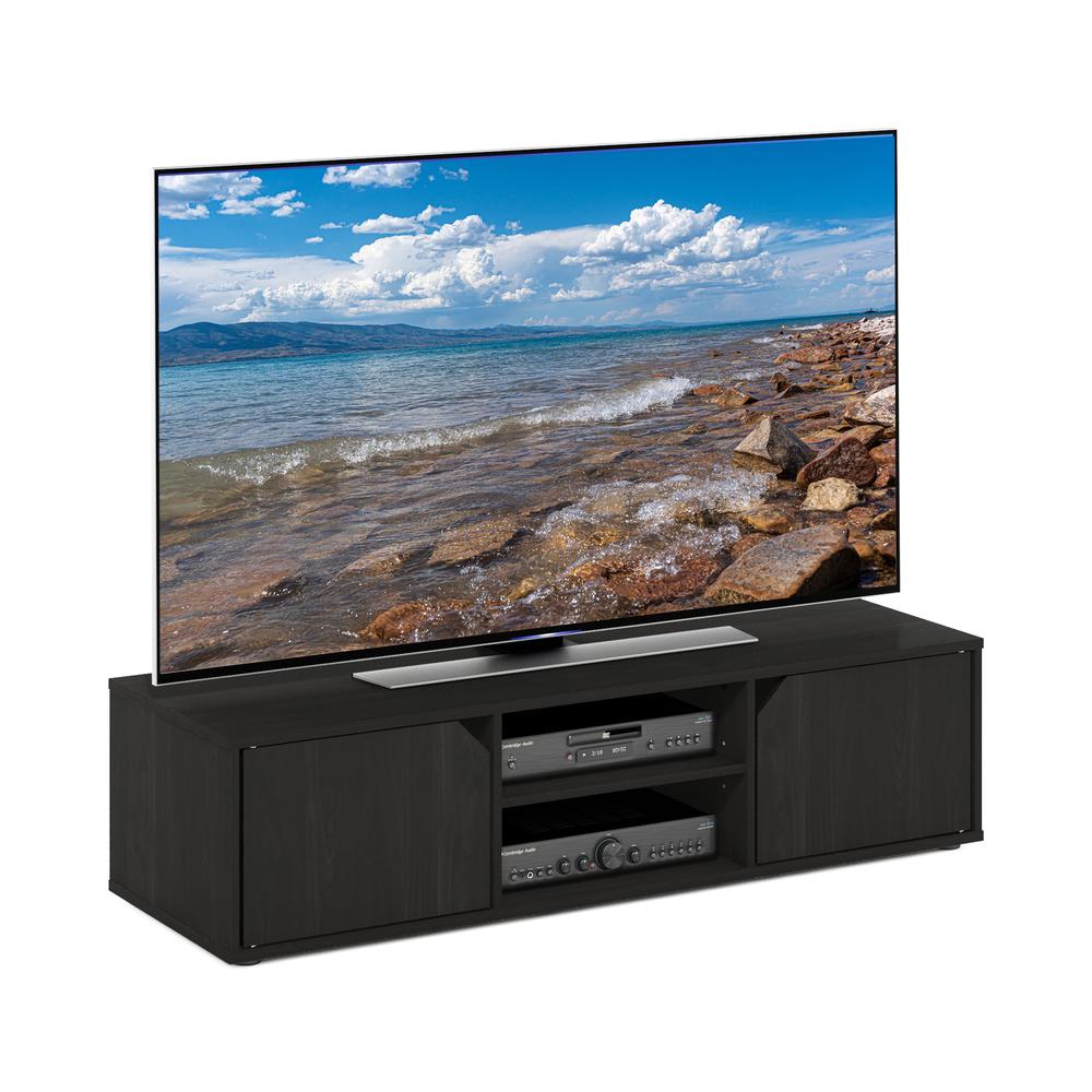 Furinno Classic TV Stand for TV up to 55 Inch, Espresso. Picture 5