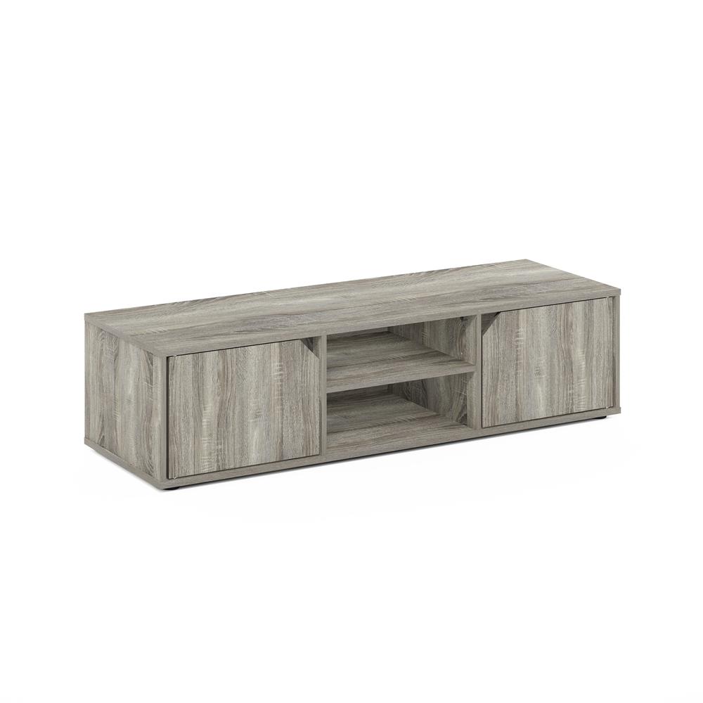 Furinno Classic TV Stand for TV up to 55 Inch, French Oak. Picture 1