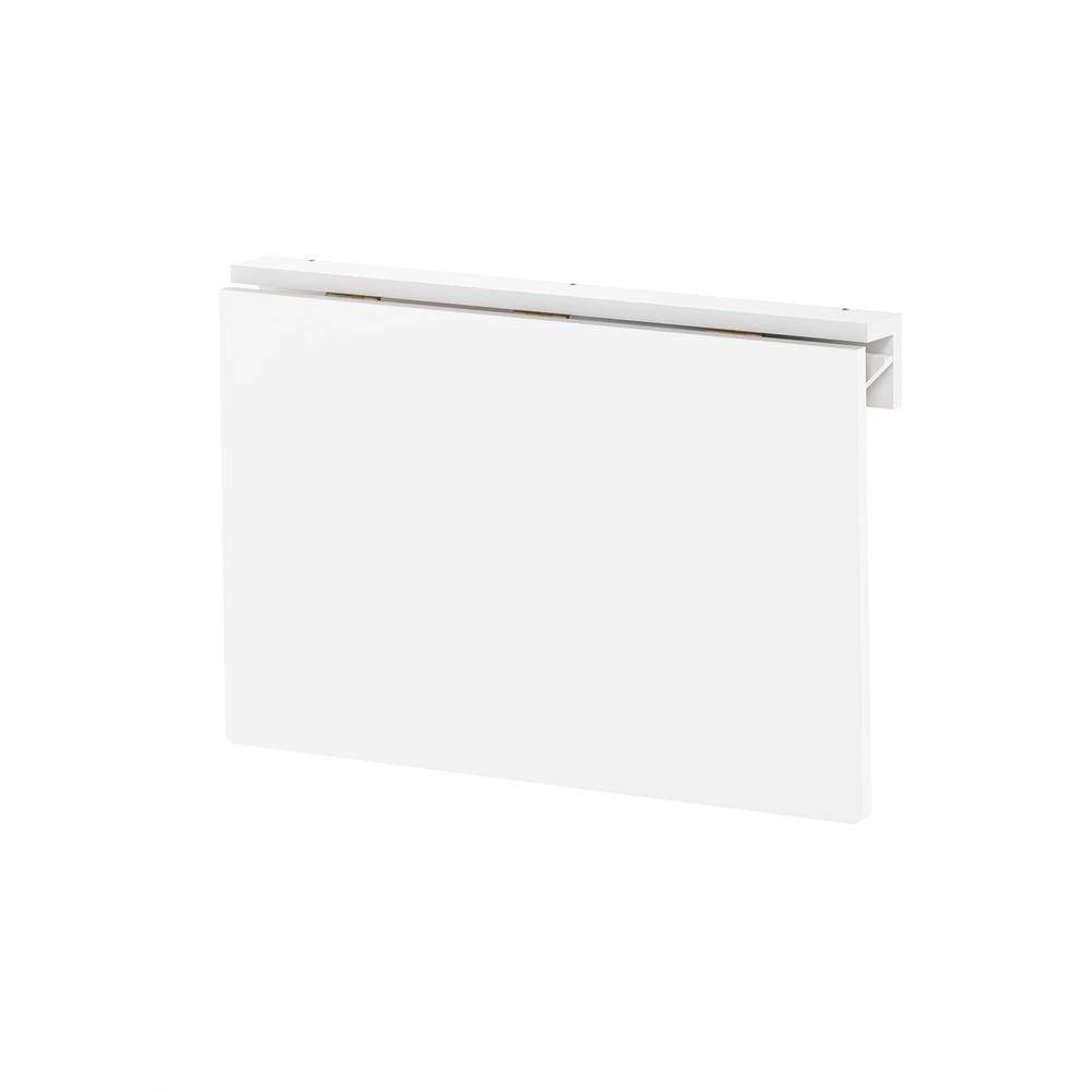 Furinno Hermite Wall Mounting Folding Table, White. Picture 3