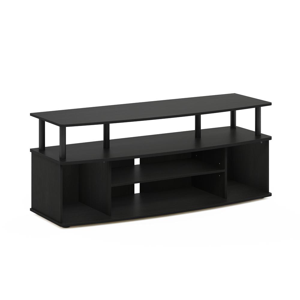 Furinno JAYA Large Entertainment Center Hold up to 55-IN TV, Blackwood. Picture 1