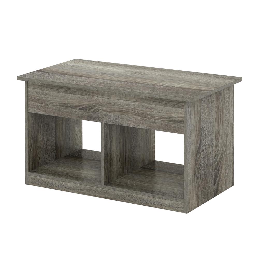 Furinno Jensen Lift Top Coffee Table, French Oak Grey. Picture 1