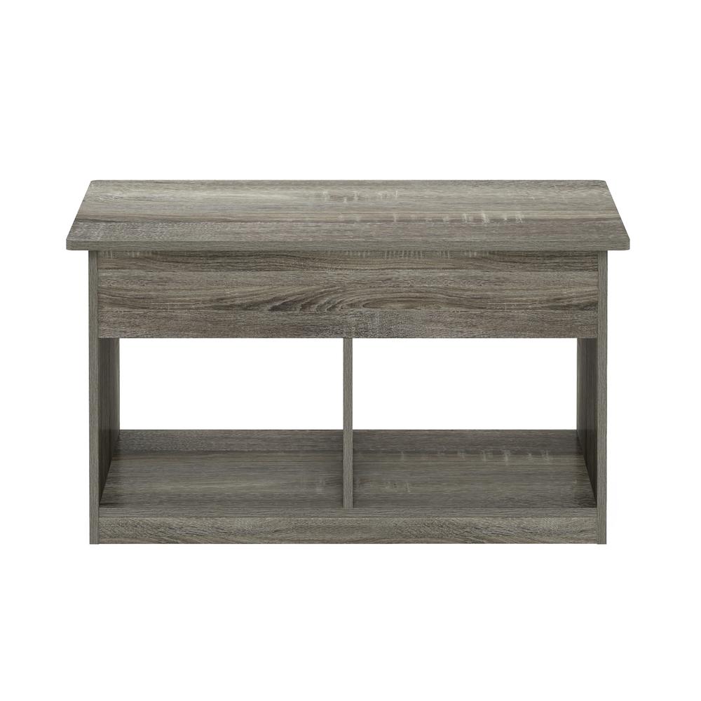 Furinno Jensen Lift Top Coffee Table, French Oak Grey. Picture 3