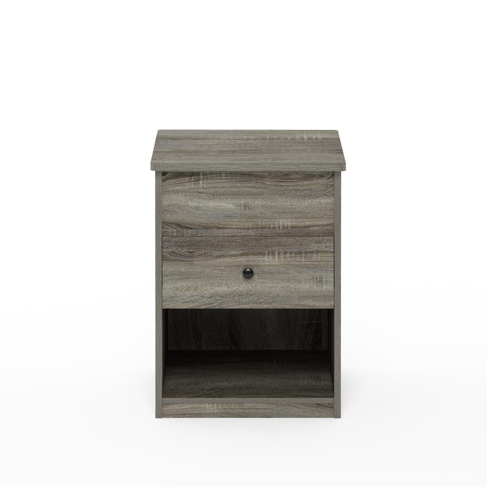 Furinno Jensen Lift Top Nightstand, French Oak Grey. Picture 3