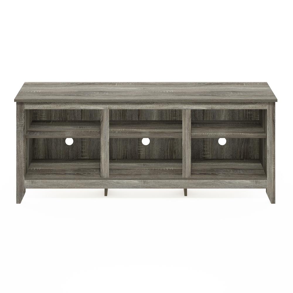 Furinno Jensen TV Entertainment Center for TV up to 65 Inch, French Oak Grey. Picture 3