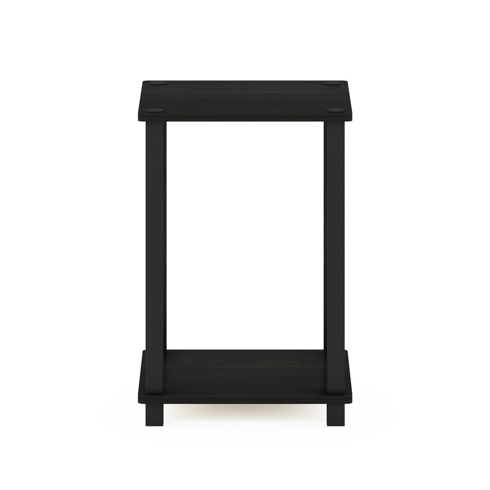 Furinno Simplistic End Table, Small, Espresso/Black. Picture 3