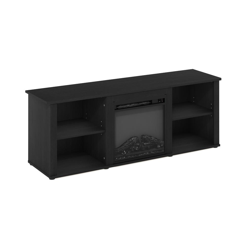 Furinno Classic 60 Inch TV Stand with Fireplace, Americano. Picture 4
