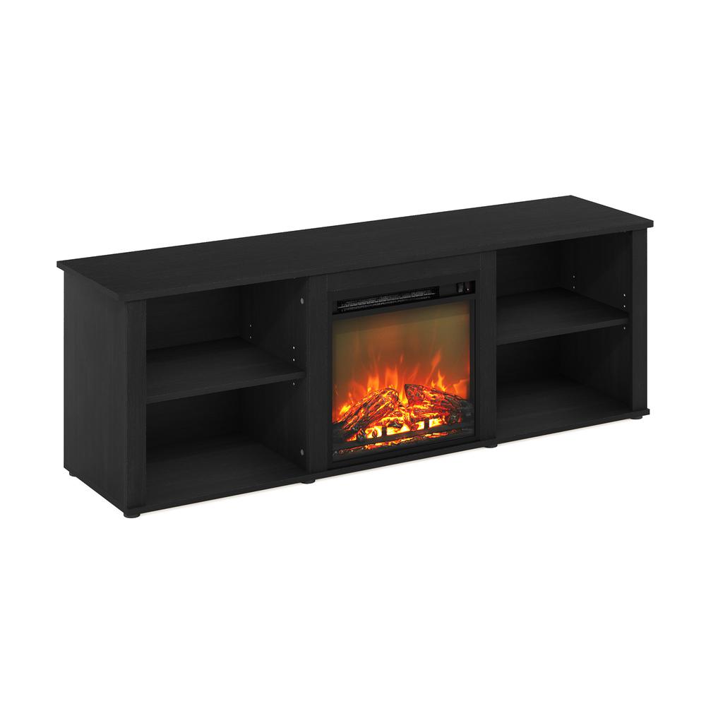 Furinno Classic 70 Inch TV Stand with Fireplace, Americano. The main picture.