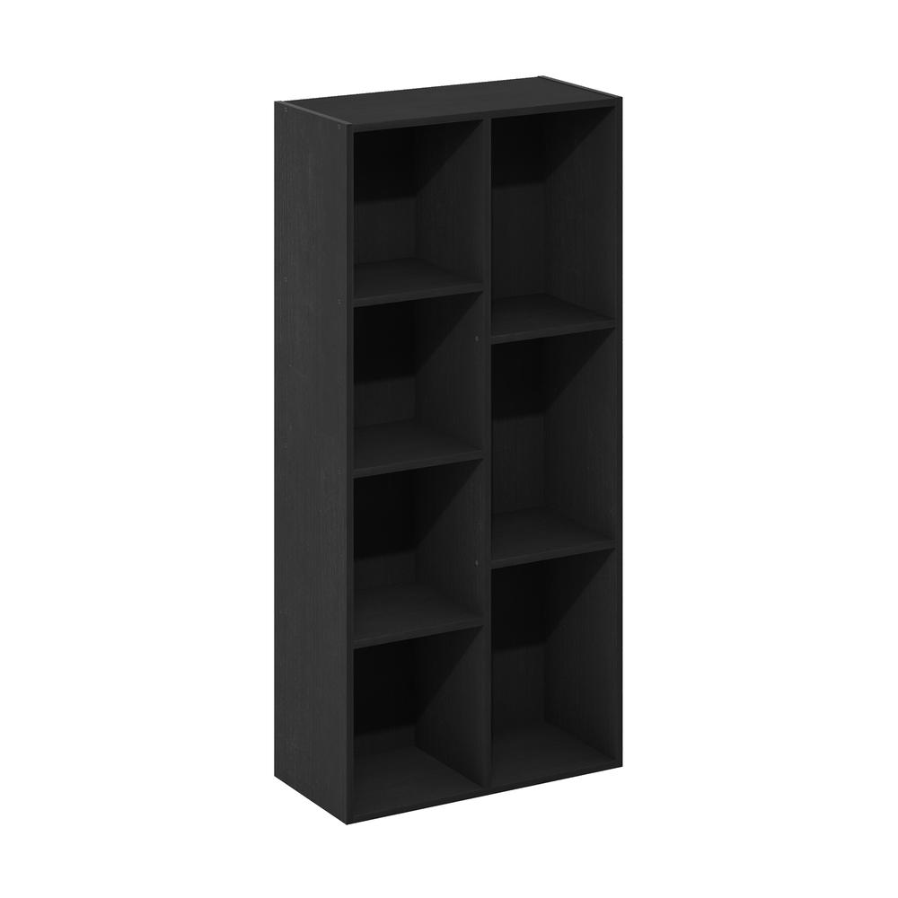 Furinno Luder 7-Cube Reversible Open Shelf, Blackwood. Picture 1