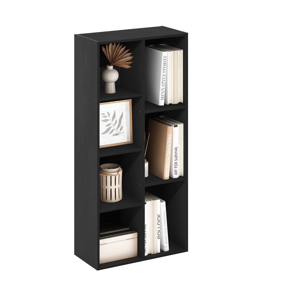Furinno Luder 7-Cube Reversible Open Shelf, Blackwood. Picture 4