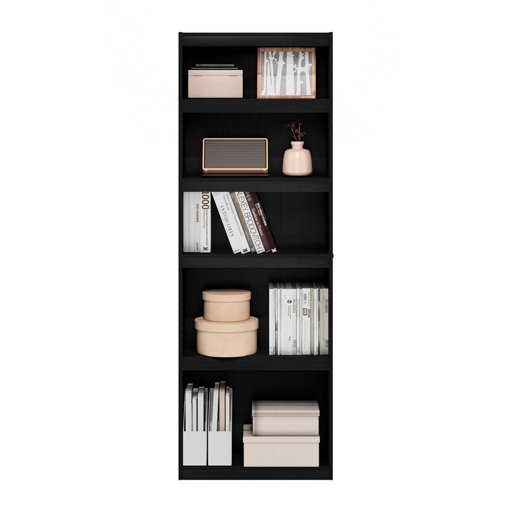 Furinno JAYA Enhanced Home 5-Tier Shelf Bookcase, Blackwood. Picture 5