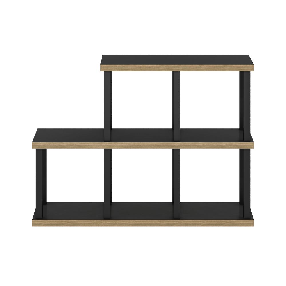 Furinno Turn-N-Tube No Tools 5-Cube Decorative Display Shelf, Americano/Black. Picture 3