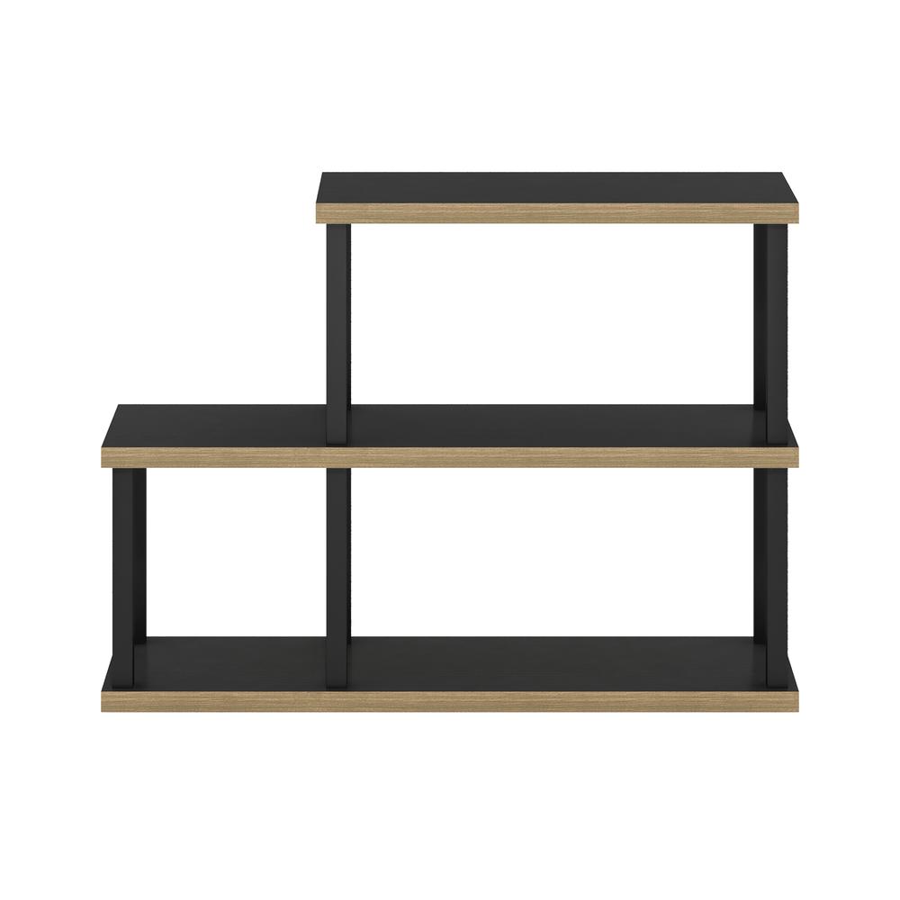 Furinno Turn-N-Tube No Tools 3-Tier Ladder Decorative Display Shelf, Americano/Black. Picture 3