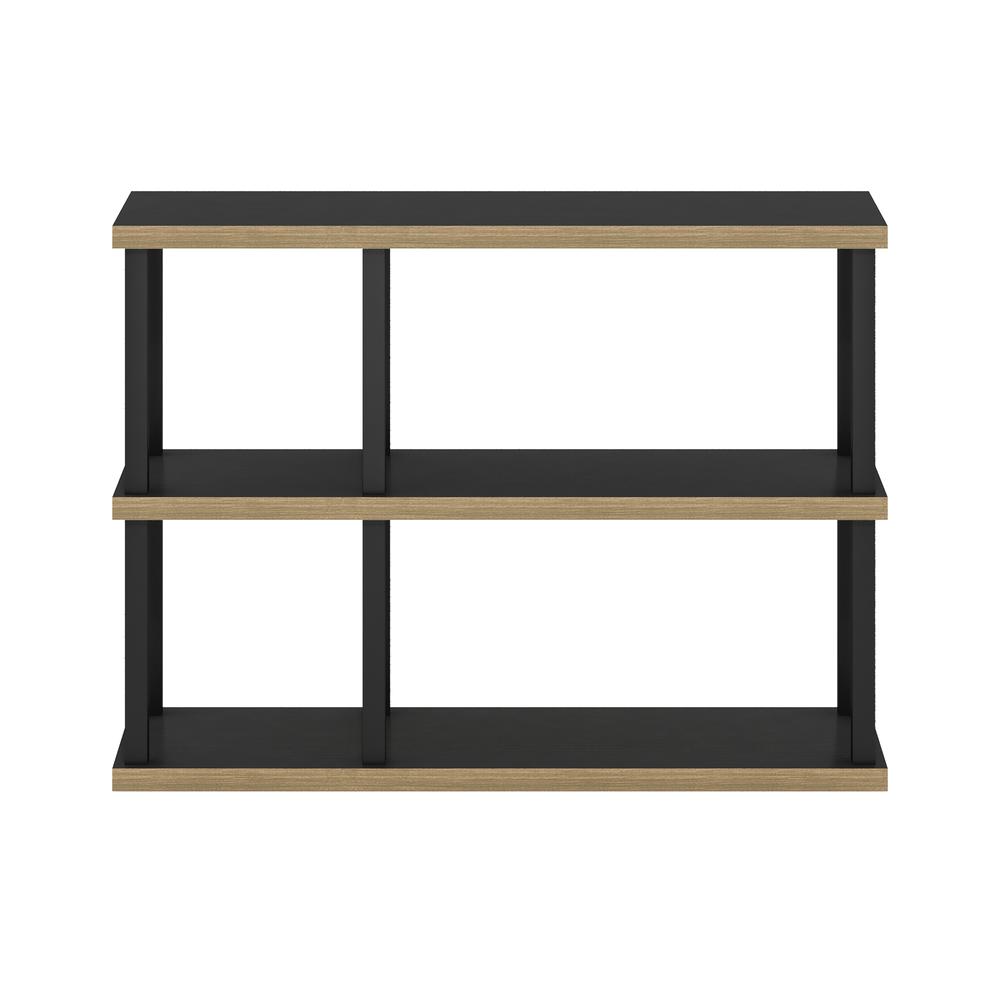 Furinno Turn-N-Tube No Tools 3-Tier Decorative Display Shelf, Americano/Black. Picture 3