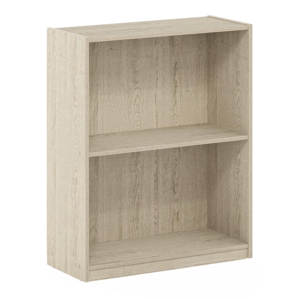 Furinno Gruen 2-Tier Open Shelf Bookcase, Metropolitan Pine. Picture 1