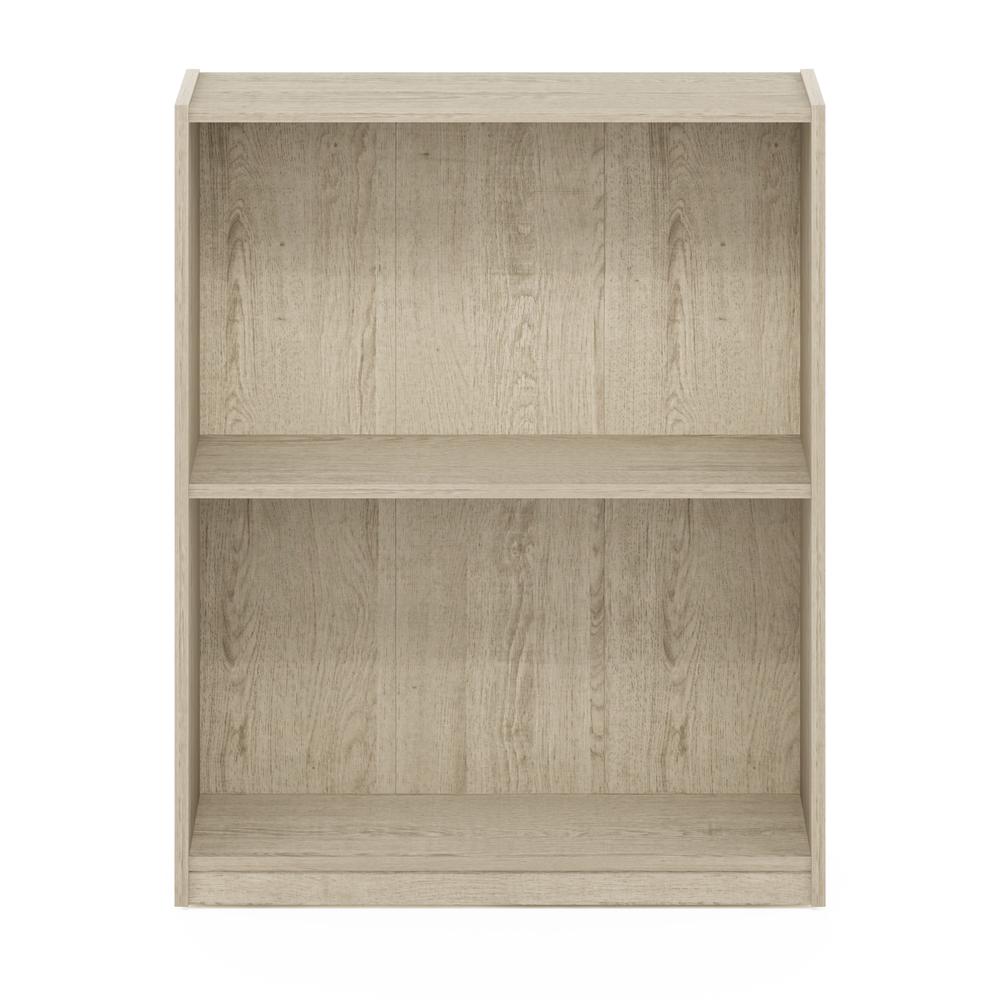 Furinno Gruen 2-Tier Open Shelf Bookcase, Metropolitan Pine. Picture 3