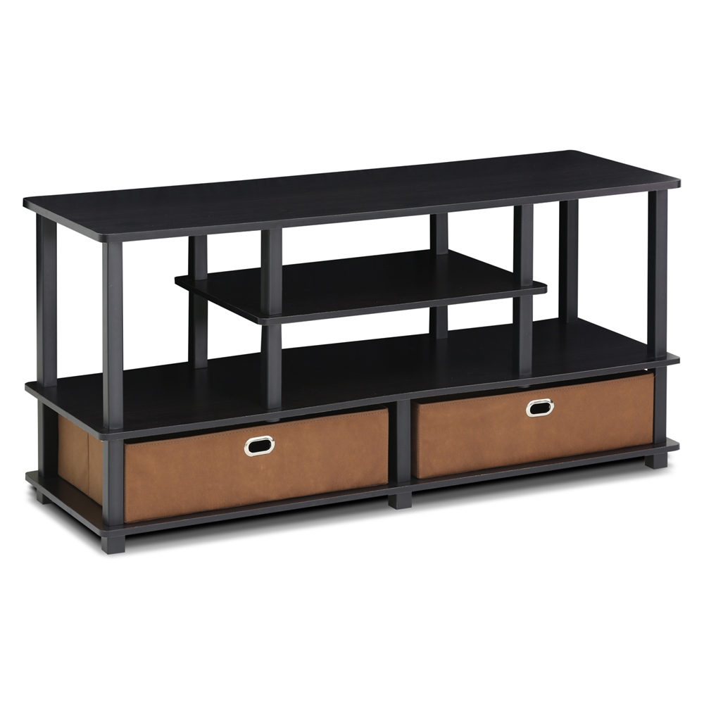 JAYA Large TV Stand for up to 50-Inch TV with Storage Bin,. Picture 1