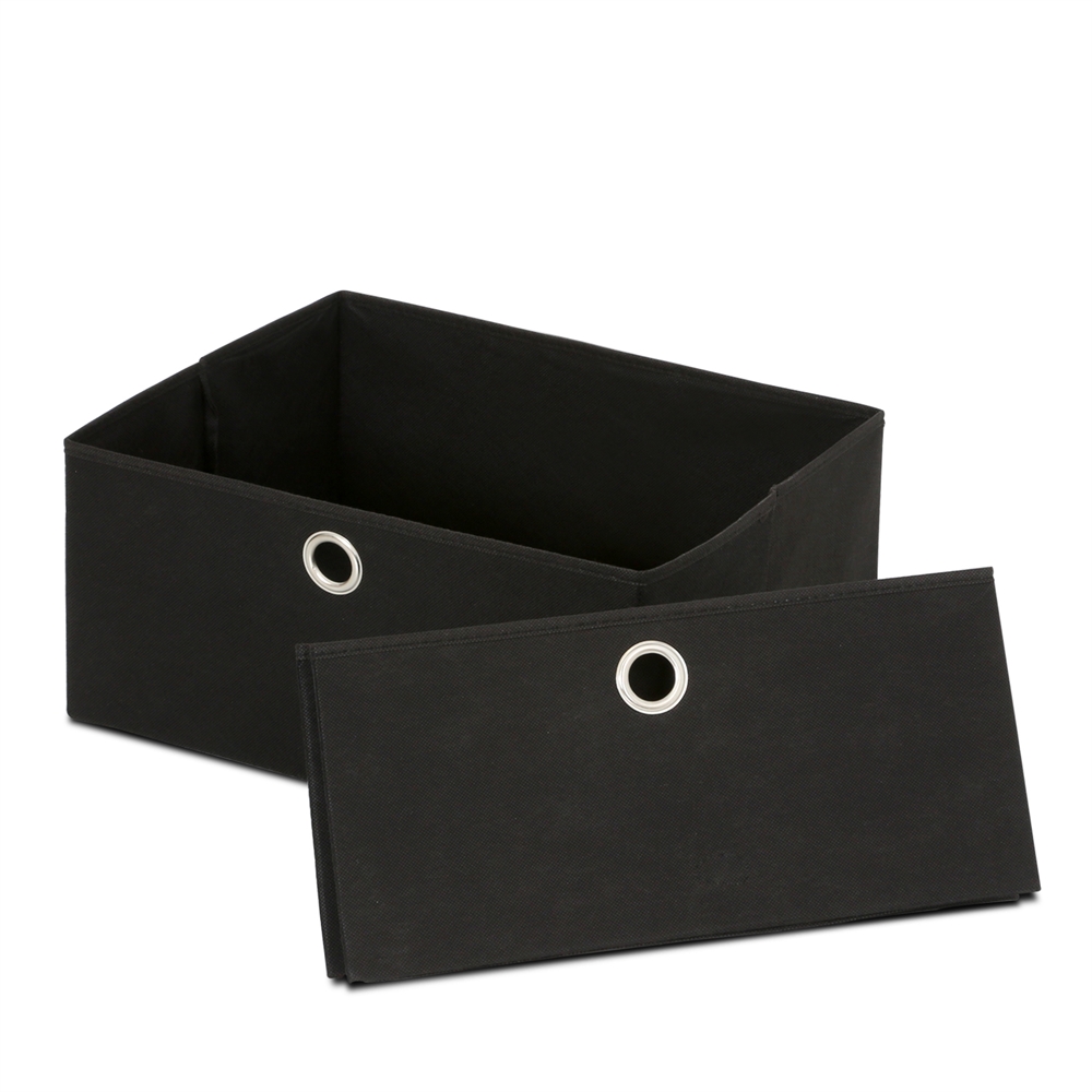 Multipurpose Storage Cabinet w/4 Bin-Type Drawers, French Oak Grey/Black. Picture 7