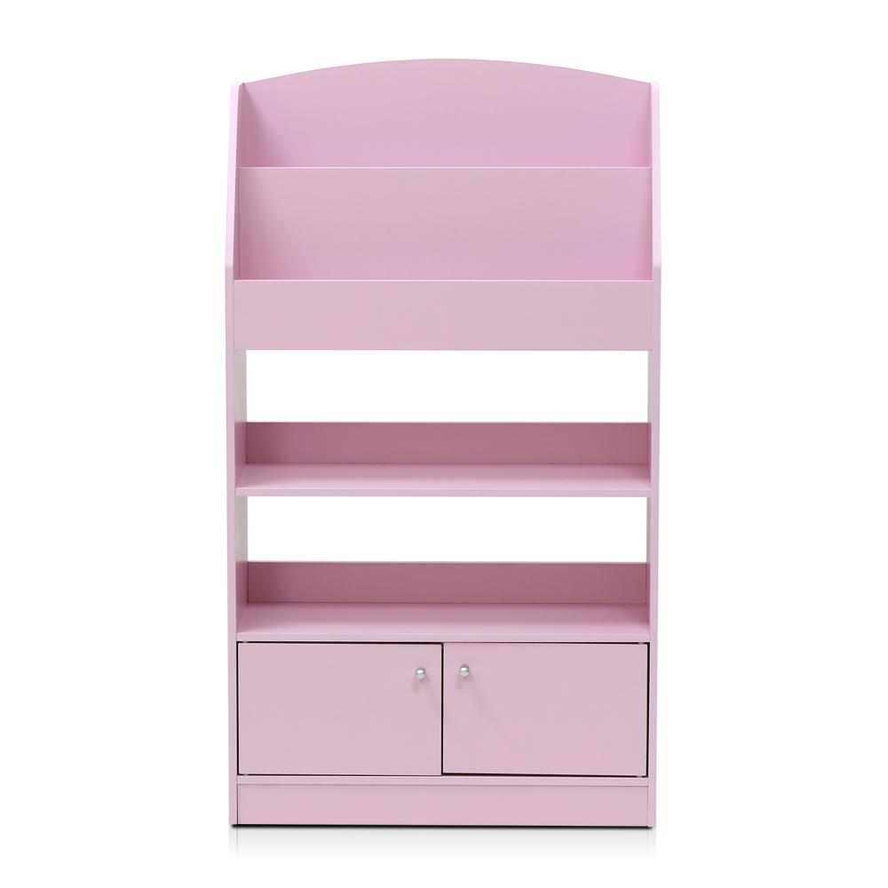 Kidkanac Magazine/Bookshelf with Toy Storage Cabinet, Pink. Picture 3