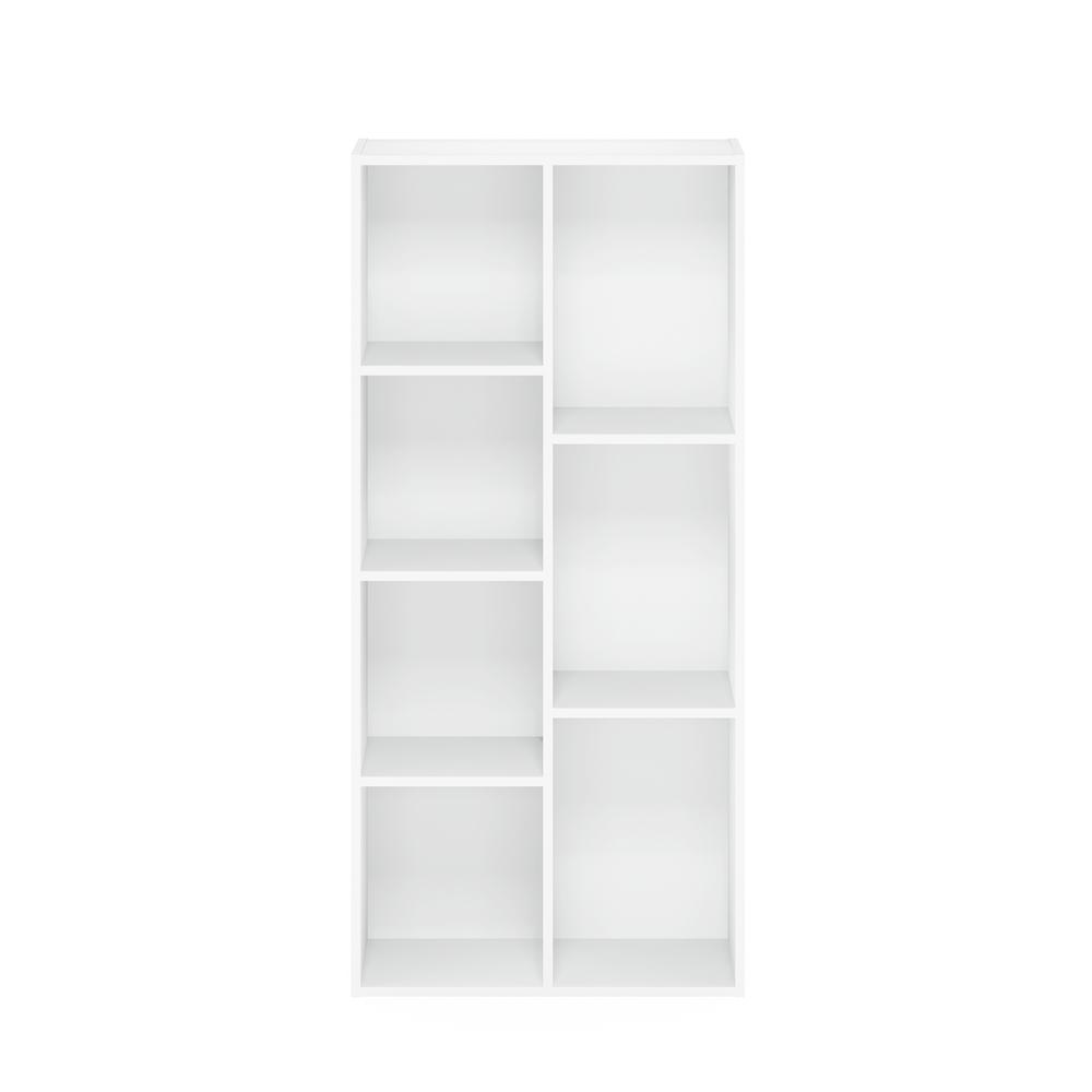 Furinno Luder 7-Cube Reversible Open Shelf, White. Picture 3