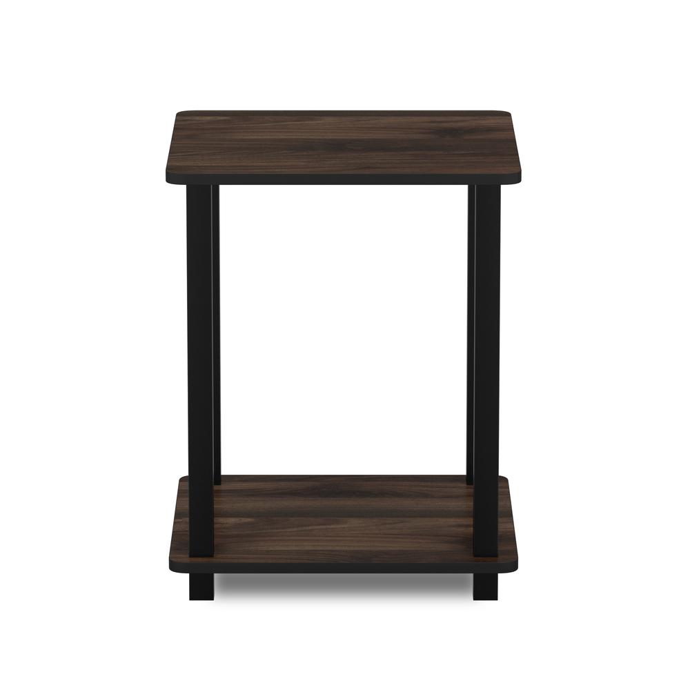 Furinno Simplistic End Table, Set of Two, Columbia Walnut/Black, 12127CWN/BK. Picture 3