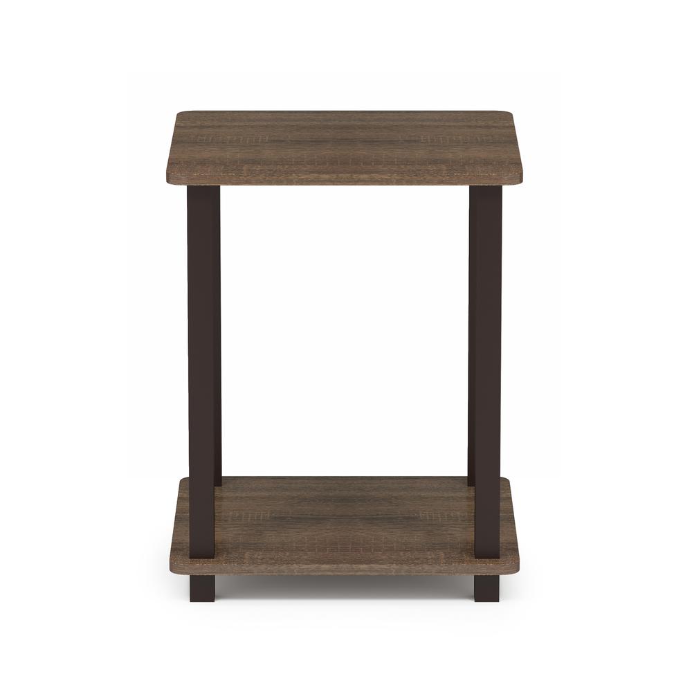 Furinno Simplistic End Table, Set of Two, Walnut/Brown. Picture 3