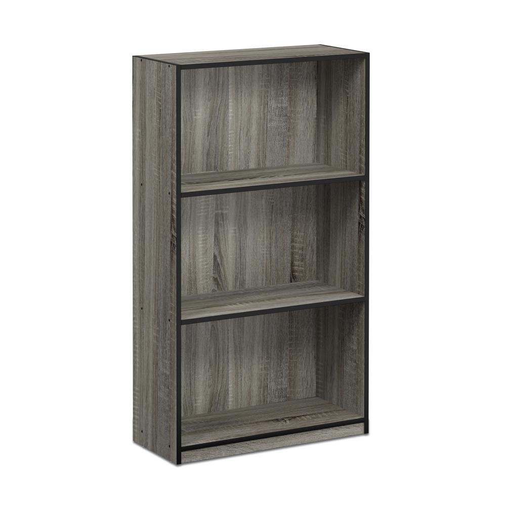 Furinno Basic 3-tier Bookcase Storage Shelves French Oak... 