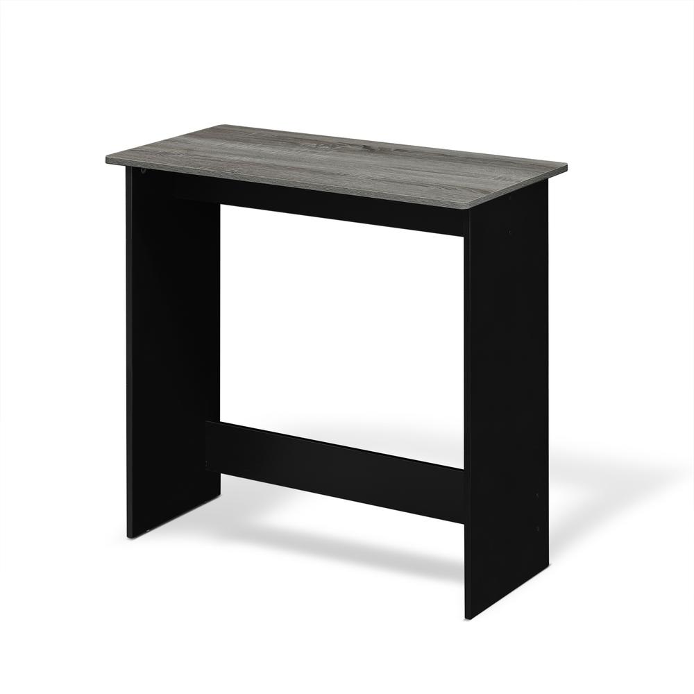 Furinno Simplistic Study Table, French Oak Grey/Black, 14035GYW. Picture 1