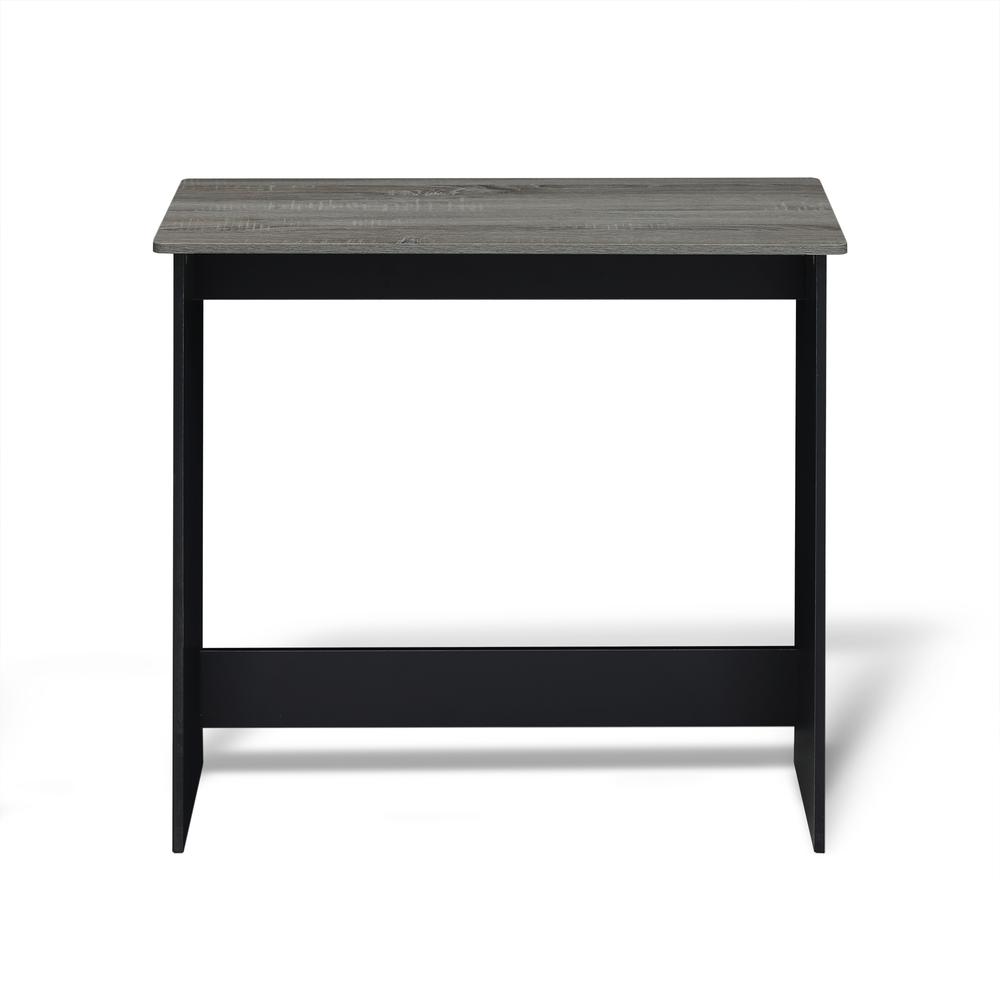 Furinno Simplistic Study Table, French Oak Grey/Black, 14035GYW. Picture 2