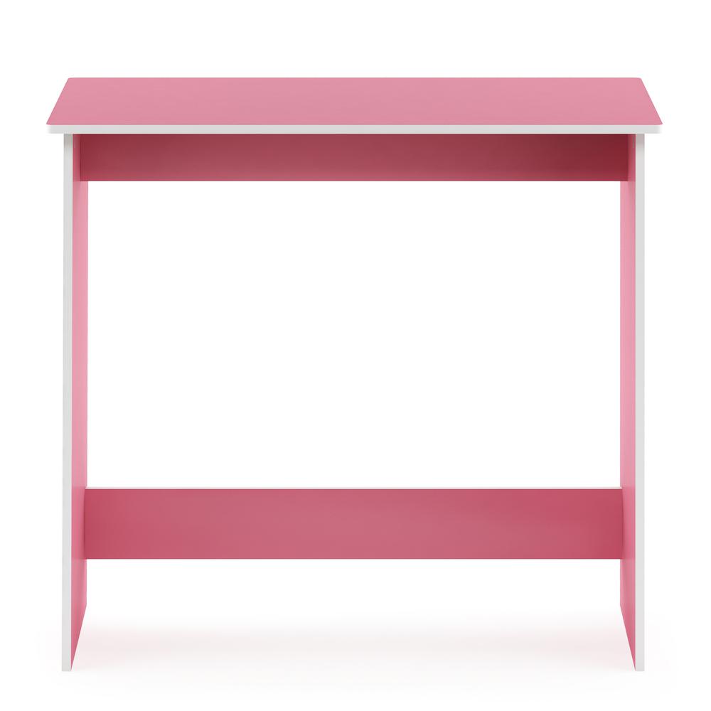 Simplistic Study Table, Pink/White. Picture 3