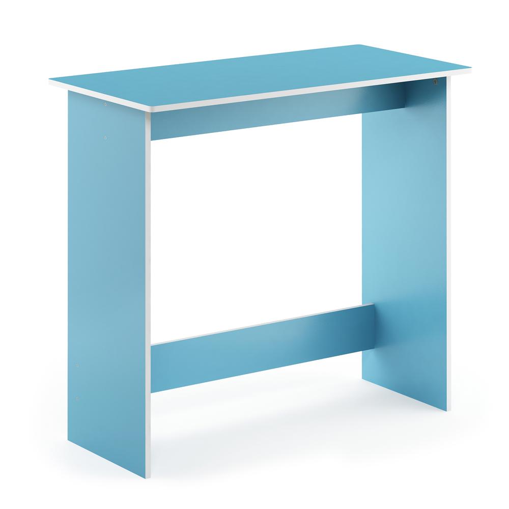 Simplistic Study Table, Light Blue/White. Picture 1