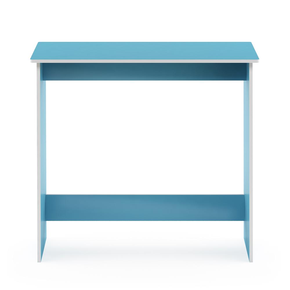 Simplistic Study Table, Light Blue/White. Picture 3