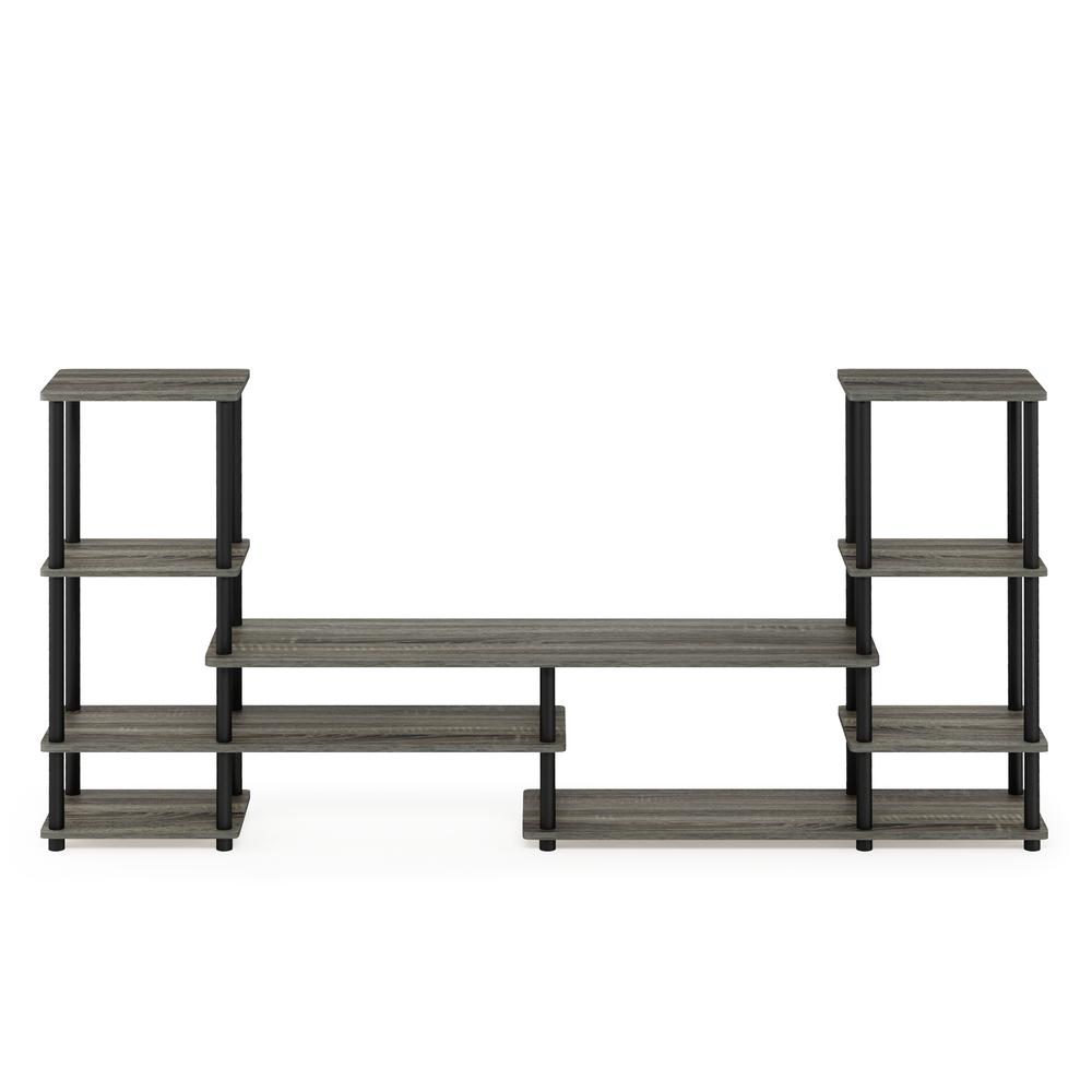 Turn-N-Tube Grand Entertainment Center, French Oak Grey/Black. Picture 3