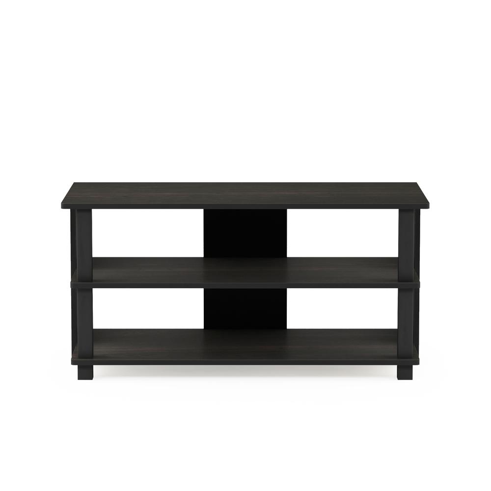 Sully 3-Tier TV Stand for TV up to 40, Espresso/Black, 17076EX/BK. Picture 3