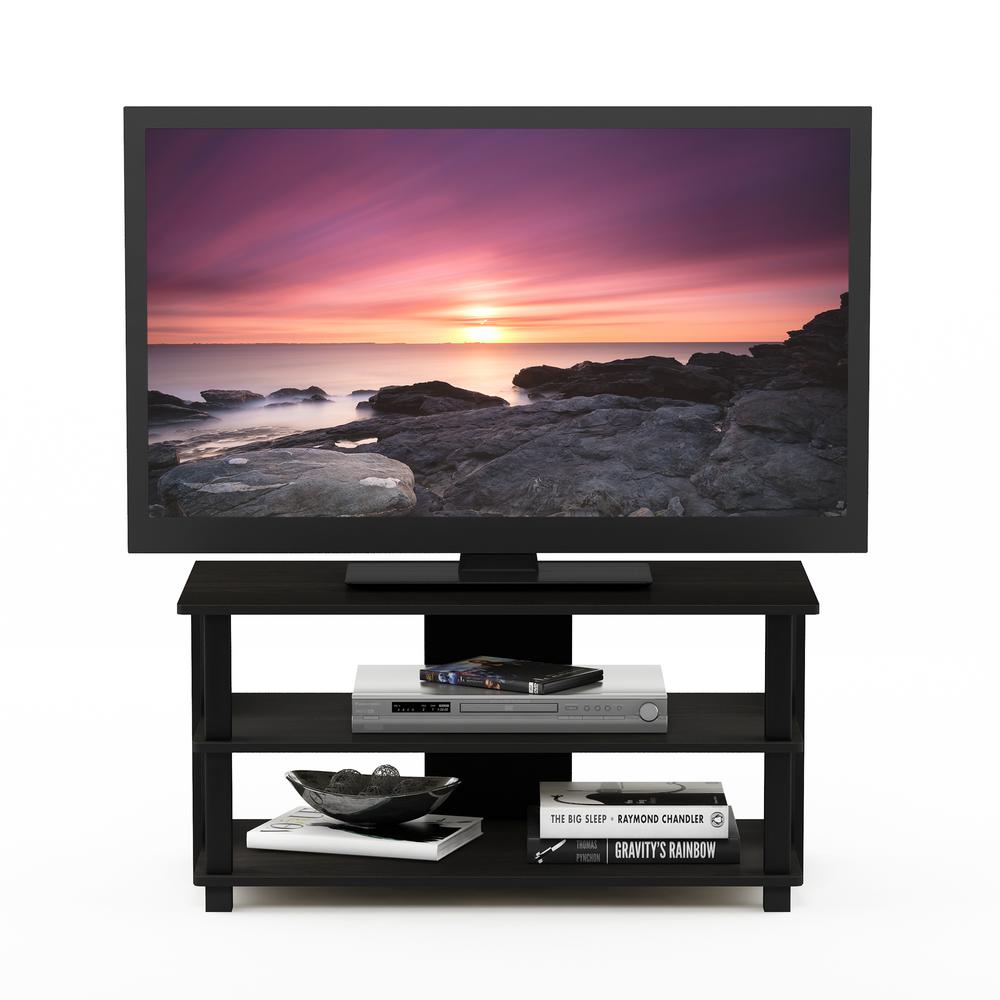 Sully 3-Tier TV Stand for TV up to 40, Espresso/Black, 17076EX/BK. Picture 5