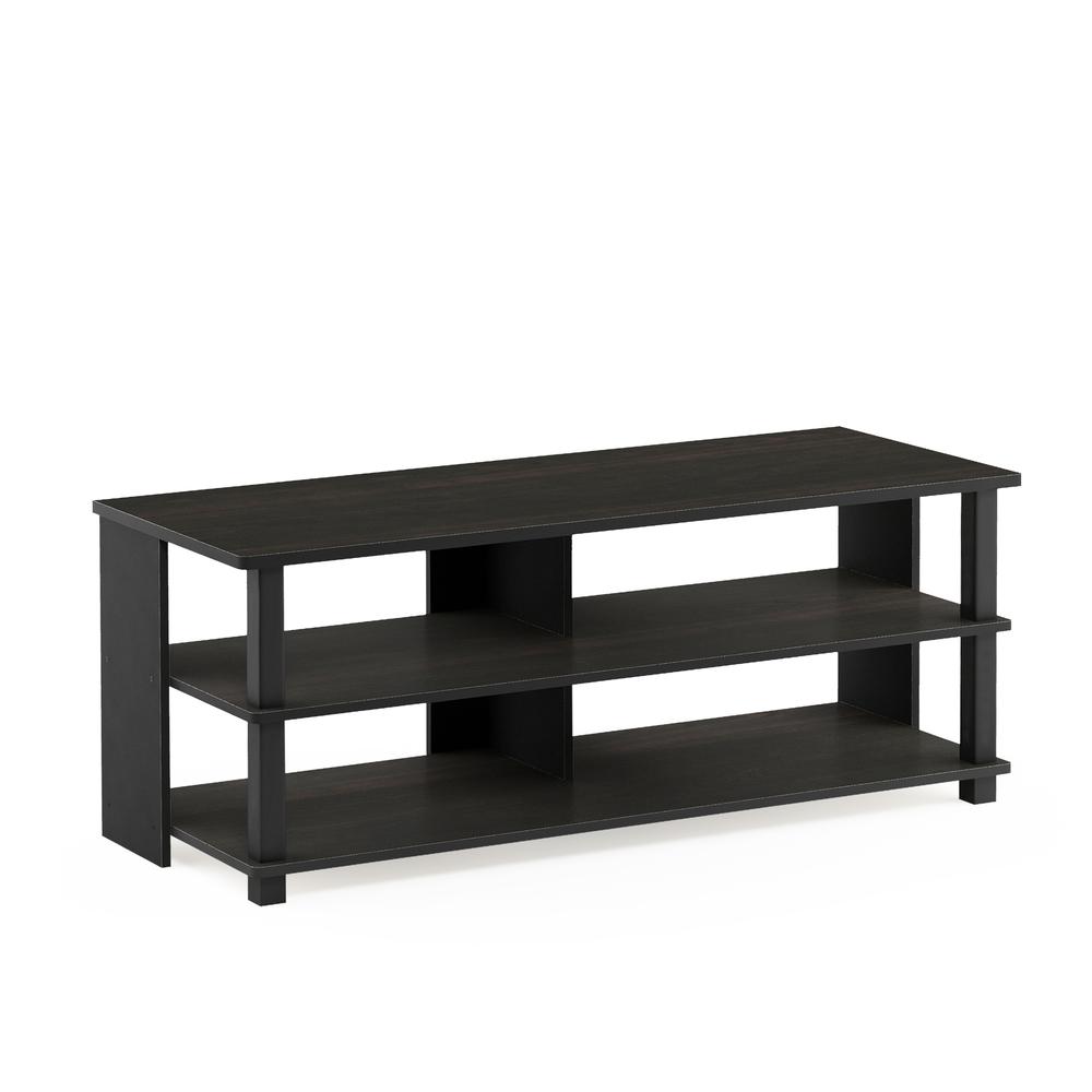 Sully 3-Tier TV Stand for TV up to 50, Espresso/Black, 17077EX/BK. Picture 1