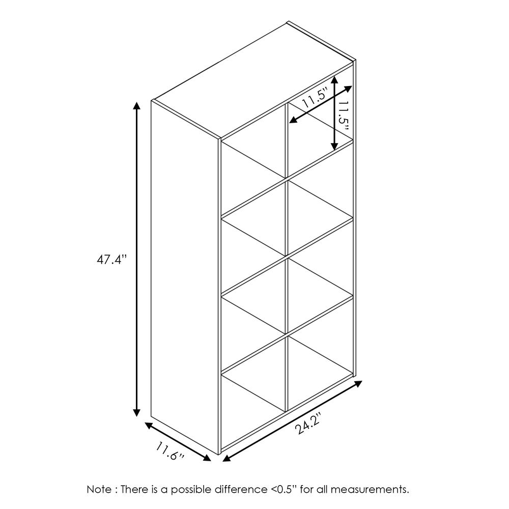 Pelli Cubic Storage Cabinet, 4x2, Espresso, 18054EX. Picture 2