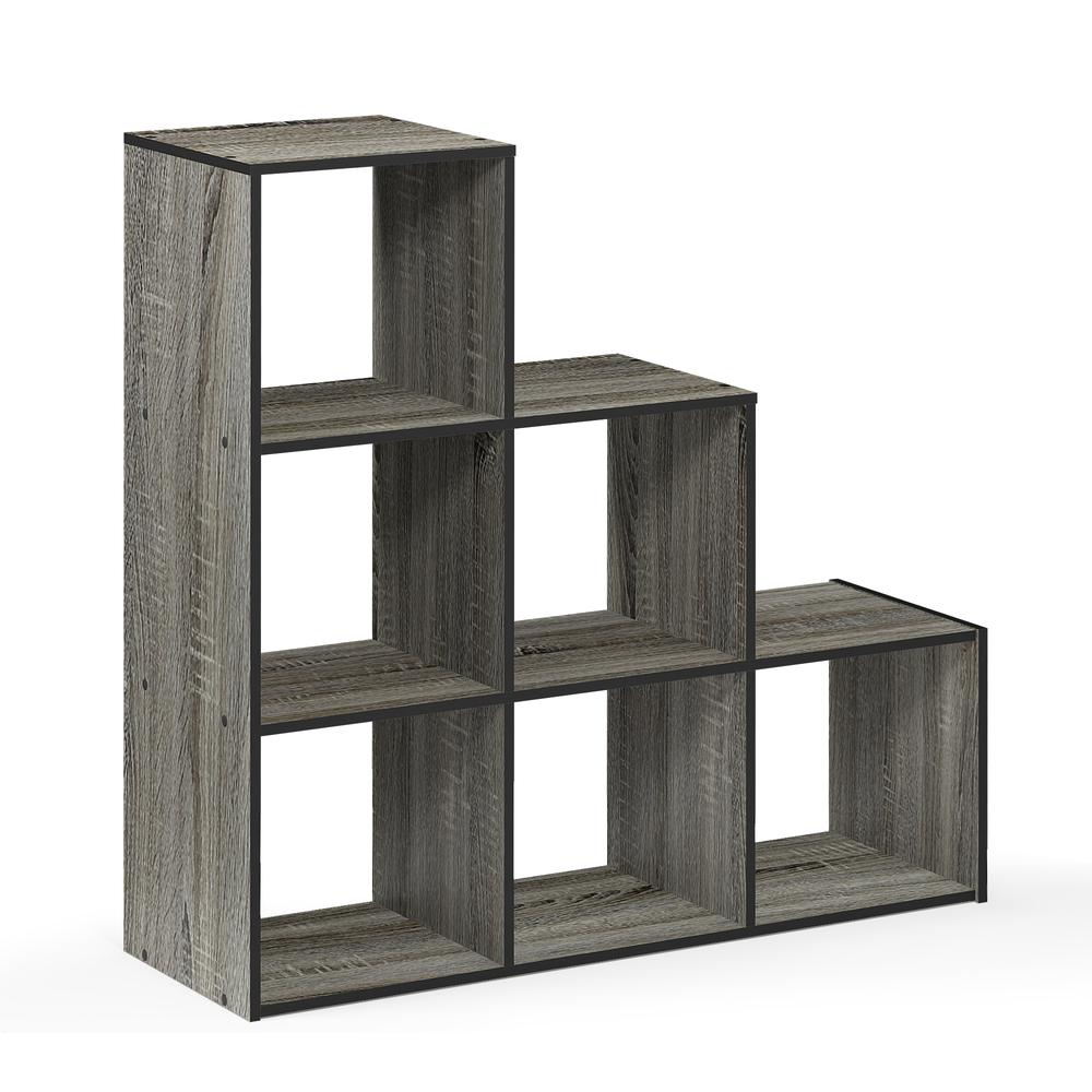 Pelli Cubic Storage Cabinet, 3-2-1, French Oak Grey/Black, 17070GYW. Picture 1