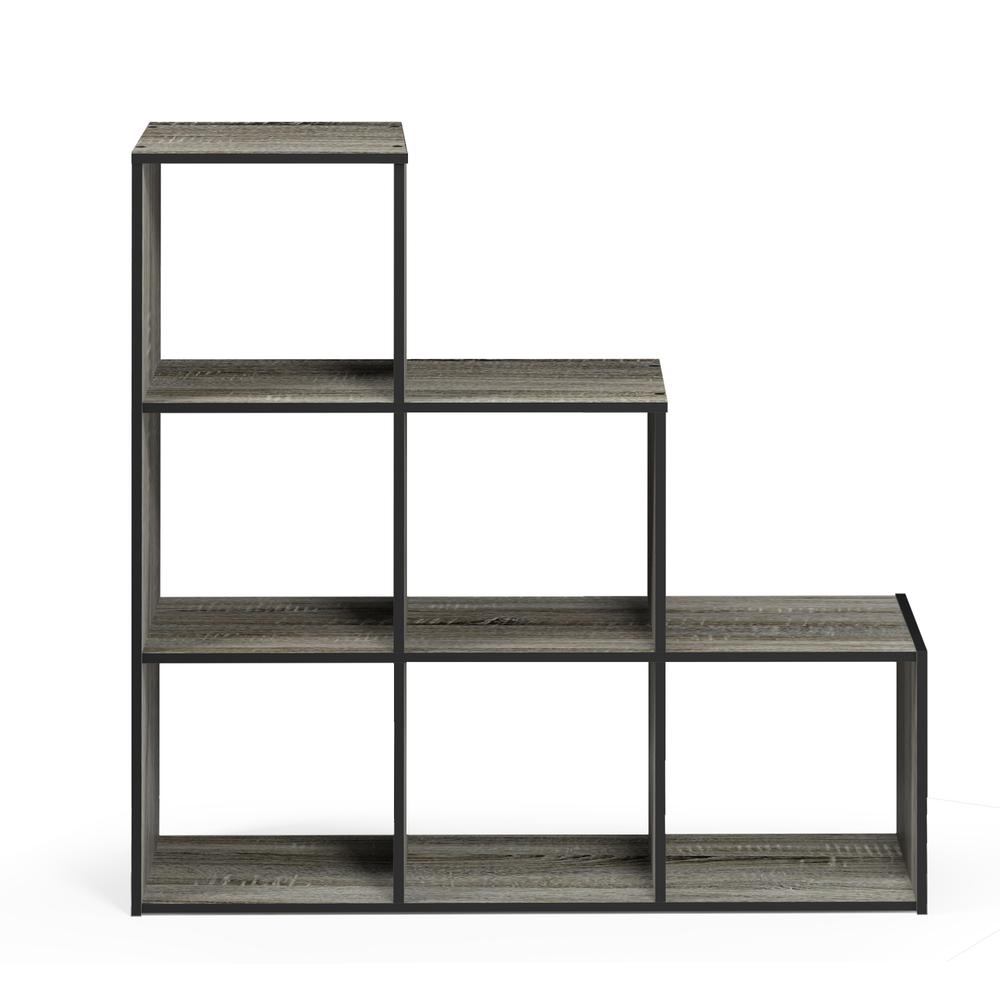 Pelli Cubic Storage Cabinet, 3-2-1, French Oak Grey/Black, 17070GYW. Picture 3