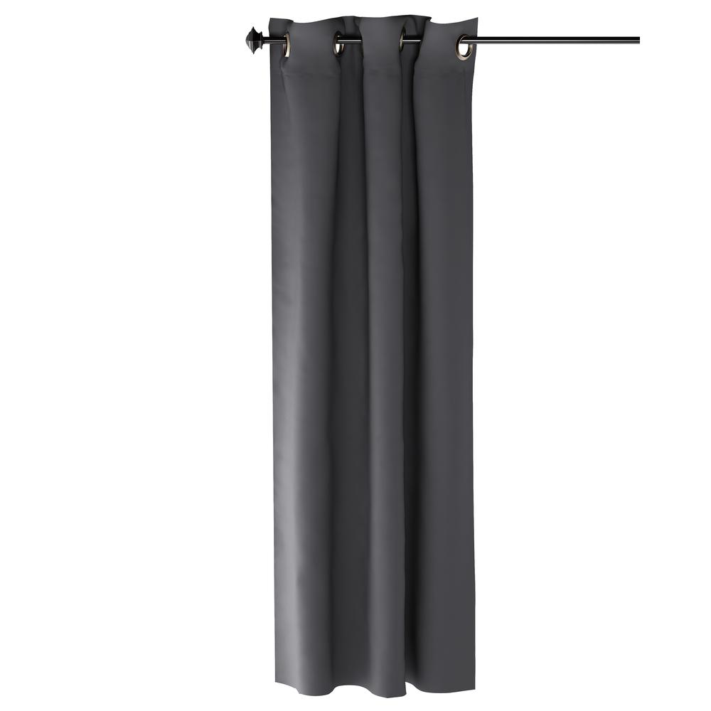 Furinno Collins Blackout Curtain 42x63 in. 1 Panel, Dark Grey. Picture 1