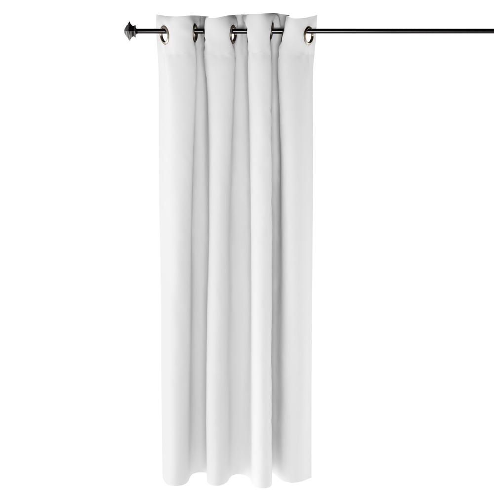 Furinno Collins Blackout Curtain 52x63 in. 2 Panels, White. Picture 1