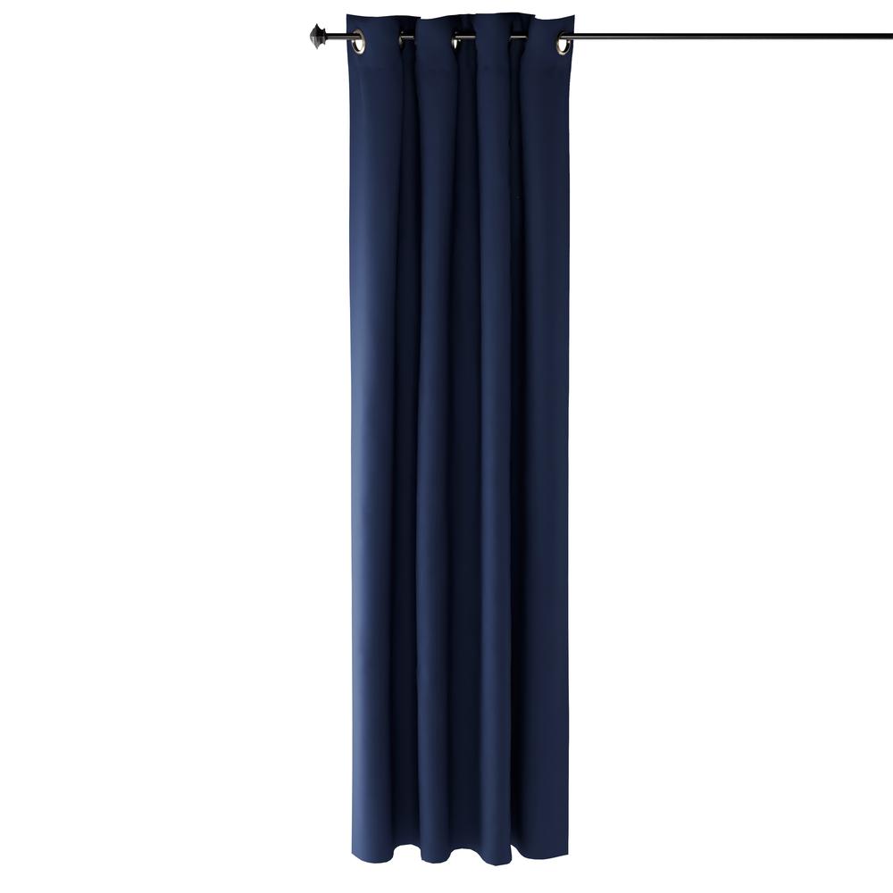 Furinno Collins Blackout Curtain 52x84 in. 1 Panel, Dark Blue. Picture 1