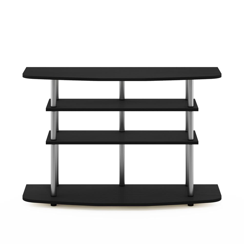 Furinno Frans Turn-N-Tube 4-Tier TV Stand for TV up to 46, Black Oak. Picture 3