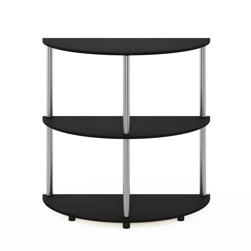 Furinno Frans Turn-N-Tube Half Round Console Table, Black Oak. Picture 3