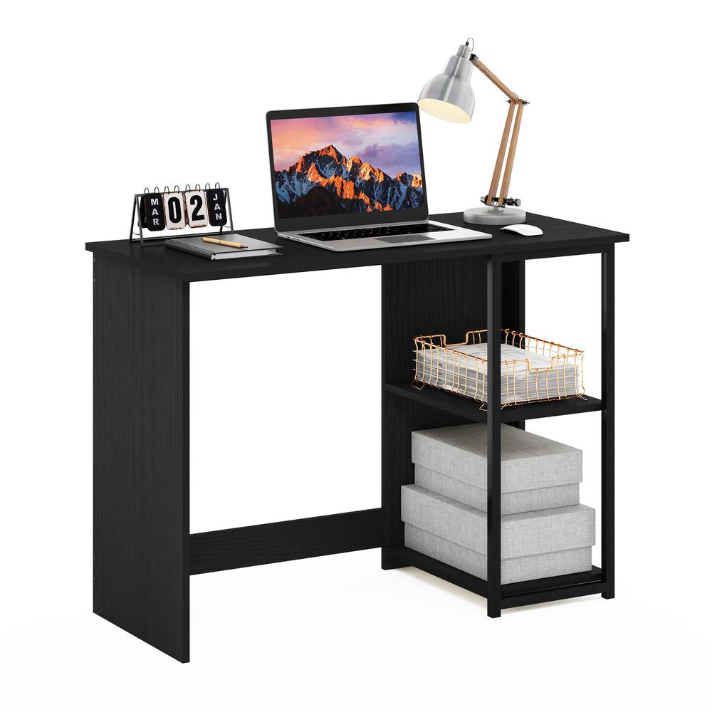Furinno Camnus Modern Living Computer Desk 40 Inch, Americano/Black. Picture 4