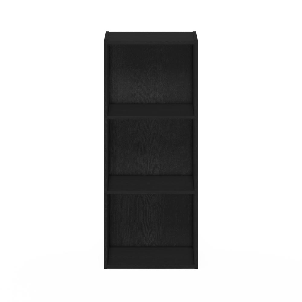 Furinno Luder 3-Tier Open Shelf Bookcase, Blackwood. Picture 3