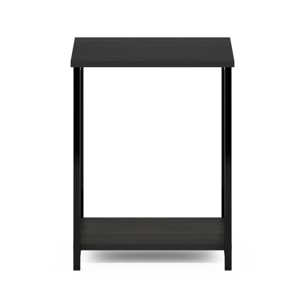 Furinno Simplistic Industrial Metal Frame End Table, 1-Pack, Espresso. Picture 3