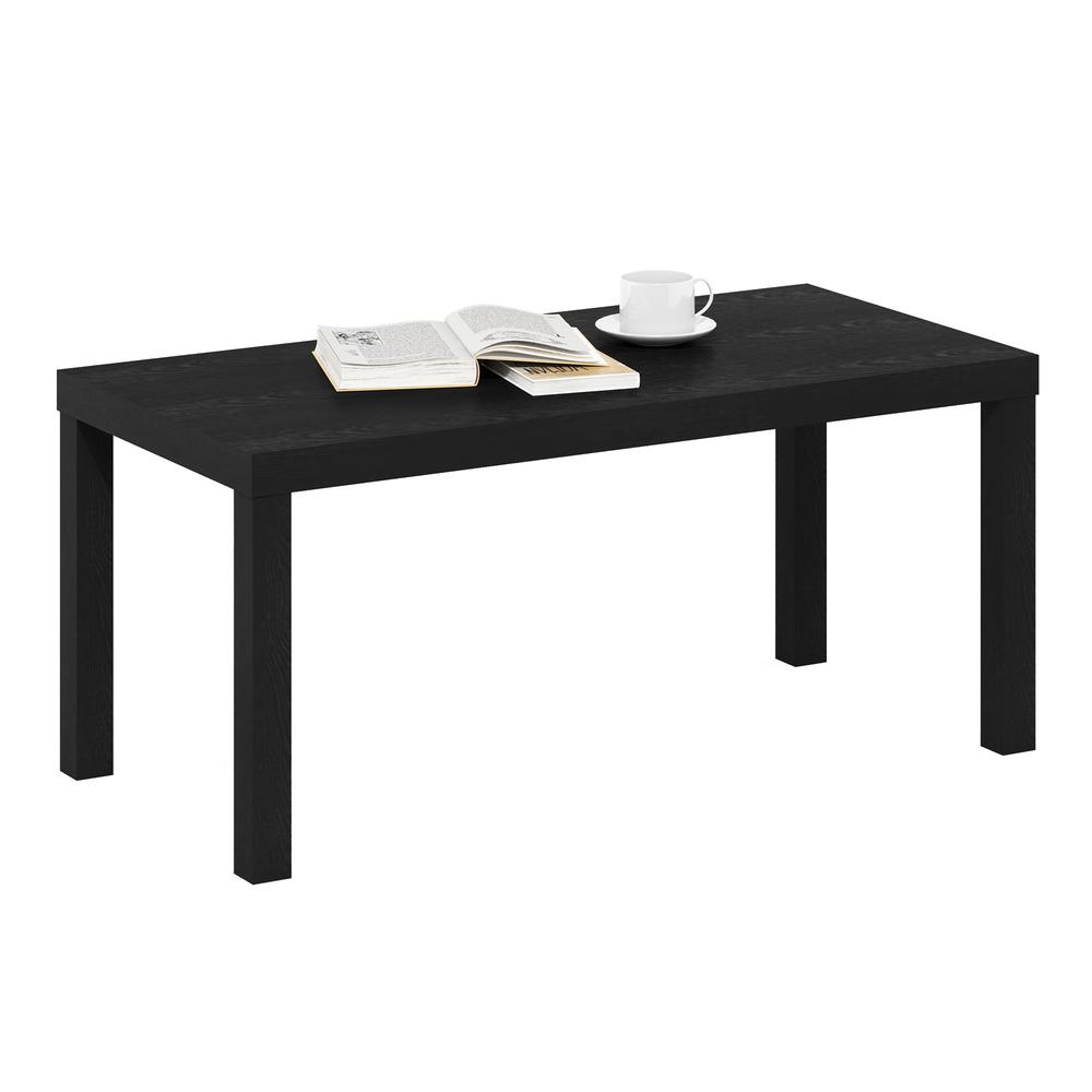 Furinno Classic Simple Coffee Table for Living Room, Black. Picture 3