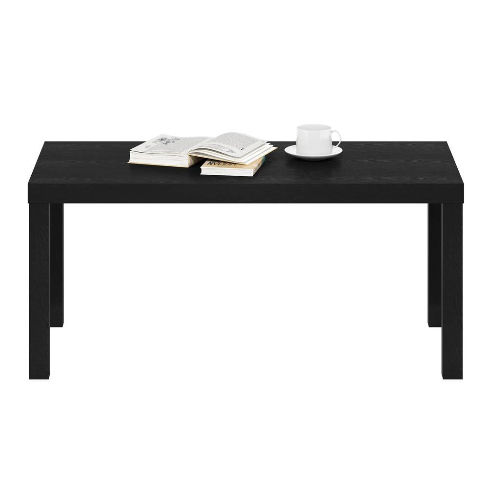 Furinno Classic Simple Coffee Table for Living Room, Black. Picture 4