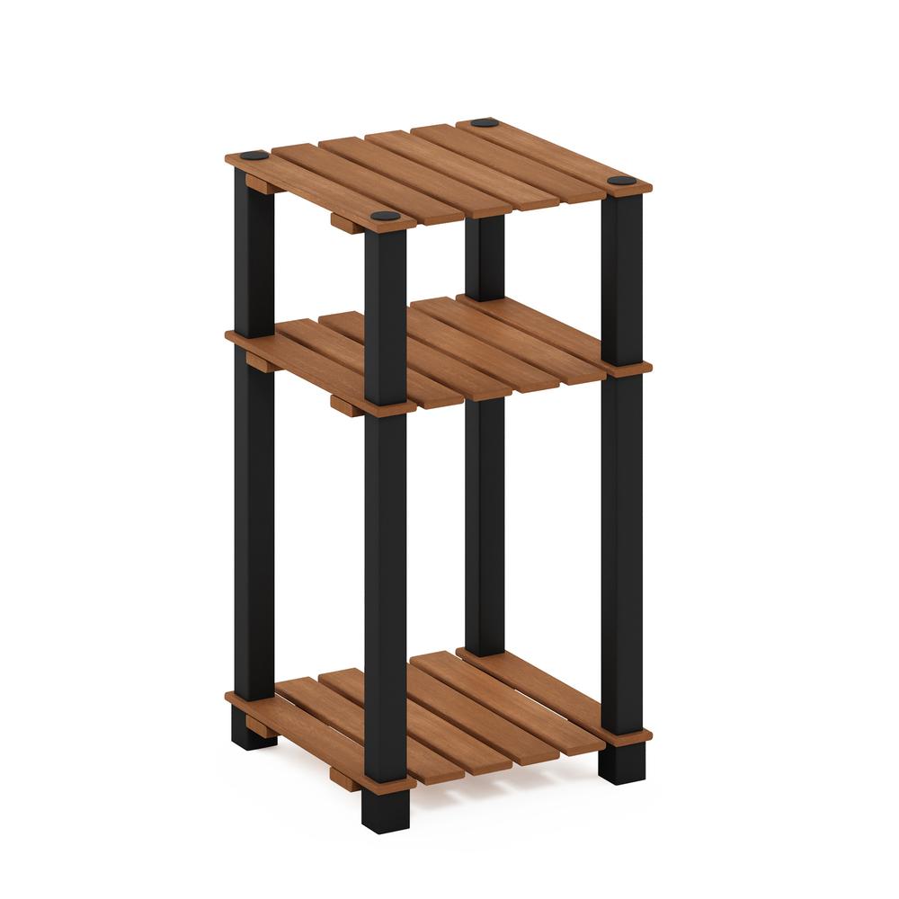 Pangkor 3-Tier Turn-N-Tube Indoor Outdoor Plant Shelf Wood Side Table. Picture 1